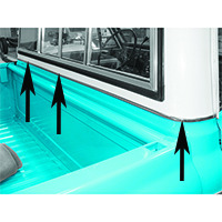 67-72  Chevrolet/GMC Truck Paint Divider Molding Kit, 3 Pieces with Clips