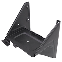 67-72 Battery Tray, with A/C Bracket, Black