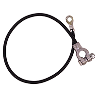 67-70 Chevrolet/GMC Truck V8 Small Block 2wd, Negative Ground Battery Cable, Black, Top Post