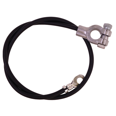 67-68 Chevrolet/GMC Truck V8 Small Block 4wd, Negative Ground Battery Cable, Black, Top Post