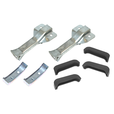 67-72 Truck Radiator Support Bracket & Pad Kit, 4 Row, Upper & Lower