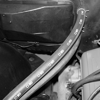 67-72 Heater Hoses, with 