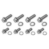 67-72 Power Steering Gear Box Mount & Cover Hardware, Stainless Steel