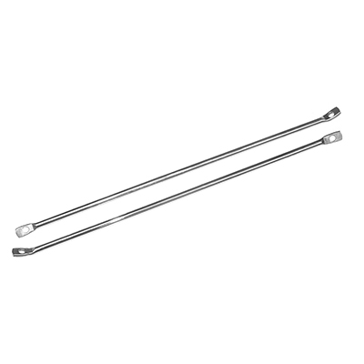 67-72 Fleetside Bed Side Support Braces, Polished Stainless Steel w/o Hardware