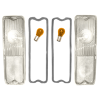67-72 Fleetside Tail Light Lens Conversion Kit, Clear
