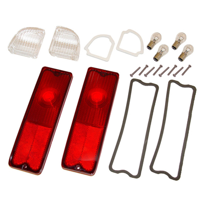 67-72 Fleetside Tail & Back-up Light Lens Kit