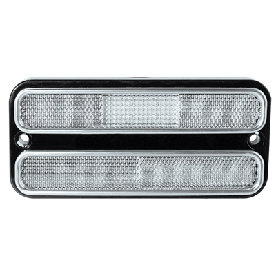 68-72 Chevrolet/ GMC Deluxe Rear Side Marker Light, Clear Lens, Red L.E.D.