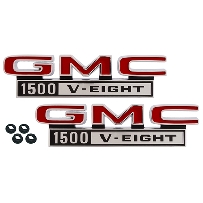 68-72 GMC Front Fender Emblems, 