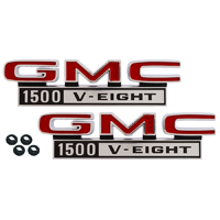 68-72 GMC Front Fender Emblems, 