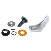 68-72 Vent Window Handle, Chrome, RH