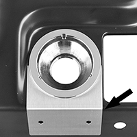 68-72 Ignition Switch Scratch Guard, Stainless Steel