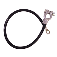 68-70 Chevrolet/GMC Truck V8 Big Block, Negative Ground Battery Cable, Black, Top Post