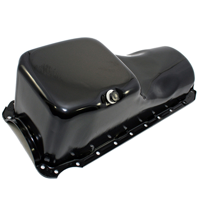 67-72 Camaro Oil Pan Steel Reproduction Big Block Black