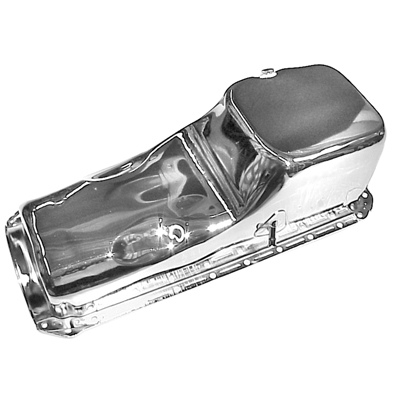 67-72 Camaro Oil Pan Steel Reproduction, Big Block, Chrome