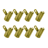 66-71 Chevrolet Big Block V8 Car Silver Spark Plug Wire Heat Shields, 8 Pieces, Set