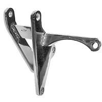 B/B Alternator Conversion Bracket, Upper, Short Water pump, <STRONG>Chrome</STRONG>