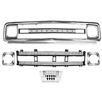 69-70 Chevrolet Grill Kit, Stamped 
