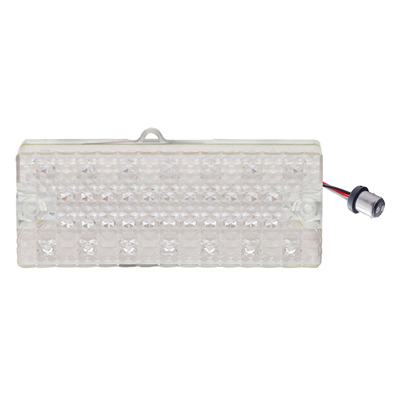 69-70 Chevrolet Park Light Lens, L.E.D. Clear w/ Amber L.E.D.s, LH