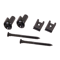 69-72 Blazer Door Reinforcement Bezel & Screw Kit, Black, 6 Pieces