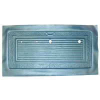 69 Door Panel Skins, Original Scroll Style, Bright Blue Vinyl, Pair