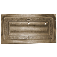 69 Door Panel Skins, Original Scroll Style, Dark Saddle Vinyl, Pair