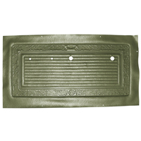 69 Door Panel Skins, Original Scroll Style, Dark Metallic Green Vinyl, Pair