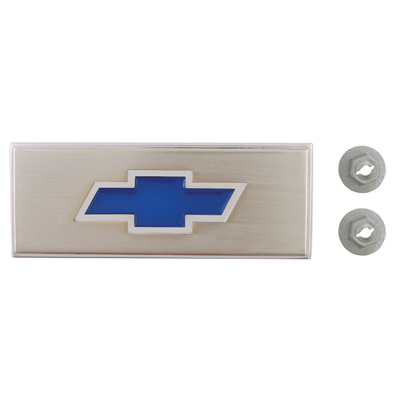Chevrolet/GMC Truck/BlazerJimmy Center Console Emblem, Blue Bow Tie, w/ Hardware
