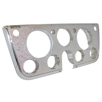 69-72 Dash Bezel, w/ Gauges, Chrome