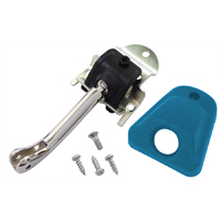 69-71 Interior Rear View Mirror Bracket, Deluxe, with Blue Cover