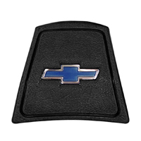69-72 Chevrolet Horn Cap, Black, Blue Bow Tie w/ Chrome Border