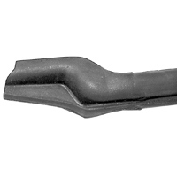 69-72 Blazer Door Glass To Roof Weatherstrip, Double Wall Top