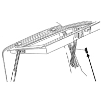 69-72 Suburban or Panel Lift Hatch Bumper, Ea.
