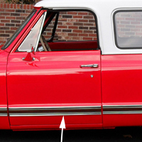 69-72 Blazer Lower Door Molding, Black, LH