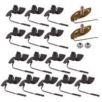 67-72 Upper and Lower Tailgate Molding Clip Kit, 19 Pcs.