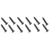 69-72 Tailgate Band Screws, Black, 12 Pieces