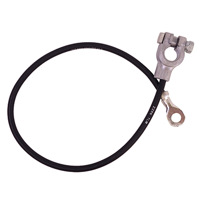 69-70 Chevrolet/GMC Truck V8 Small Block w/o AC, Negative Ground Battery Cable, Black, Top Post