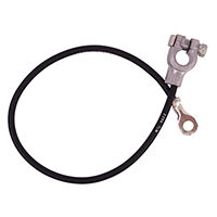 69-70 Chevrolet/GMC Truck V8 Small Block w/o AC, Negative Ground Battery Cable, Black, Top Post