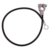 69-70 Chevrolet/GMC Truck V8 Small Block 4wd w/o AC, Negative Ground Battery Cable, Black, Top Post