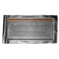 70-71 Door Panel Skins, Original Scroll Style, Black Vinyl, Pair