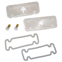 71-72 Chevrolet Park Light Lens Conversion Kit, Clear