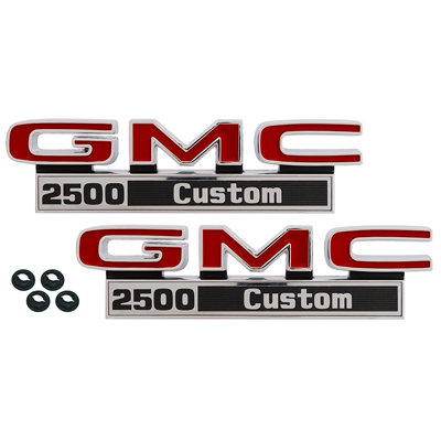 71-72 GMC Front Fender Emblems, 