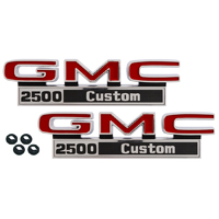71-72 GMC Front Fender Emblems, 
