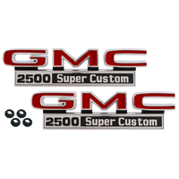 71-72 GMC Front Fender Emblems, 