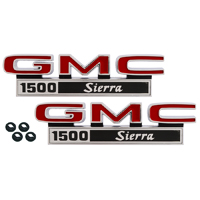 71-72 GMC Front Fender Emblems, 