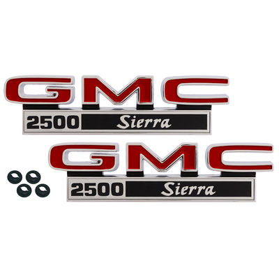 71-72 GMC Front Fender Emblems, 