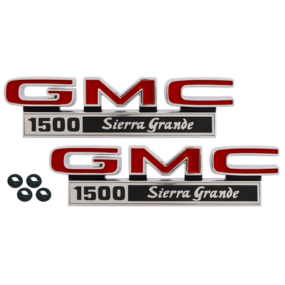 71-72 GMC Front Fender Emblems, 