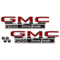 71-72 GMC Front Fender Emblems, 