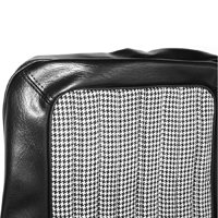 71-72 Blazer/ Jimmy Rear Seat Cover Kit, Black w/ Black & White Houndstooth Inserts