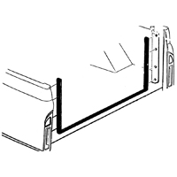 69-72 Blazer Tailgate to Bed Weatherstrip