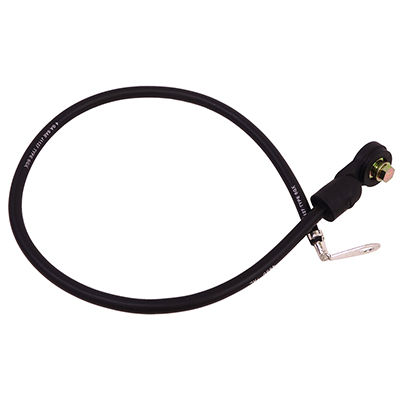 71 Chevrolet/ GMC Truck 6 Cyl. Negative Ground Battery Cable, Black, Side Post